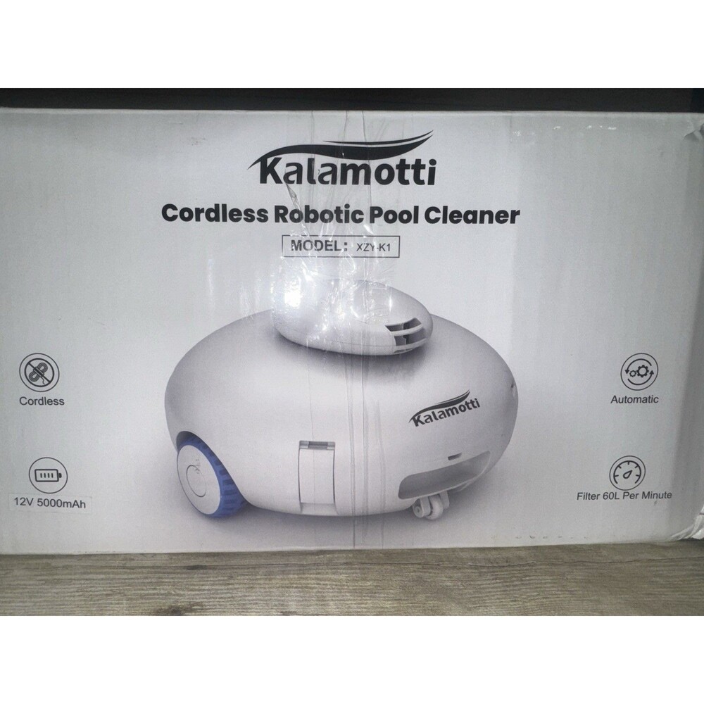 Kalamotti Robotic Pool Cleaner/Vacuum Pre-Owned open Box/Turns On And Is Clean